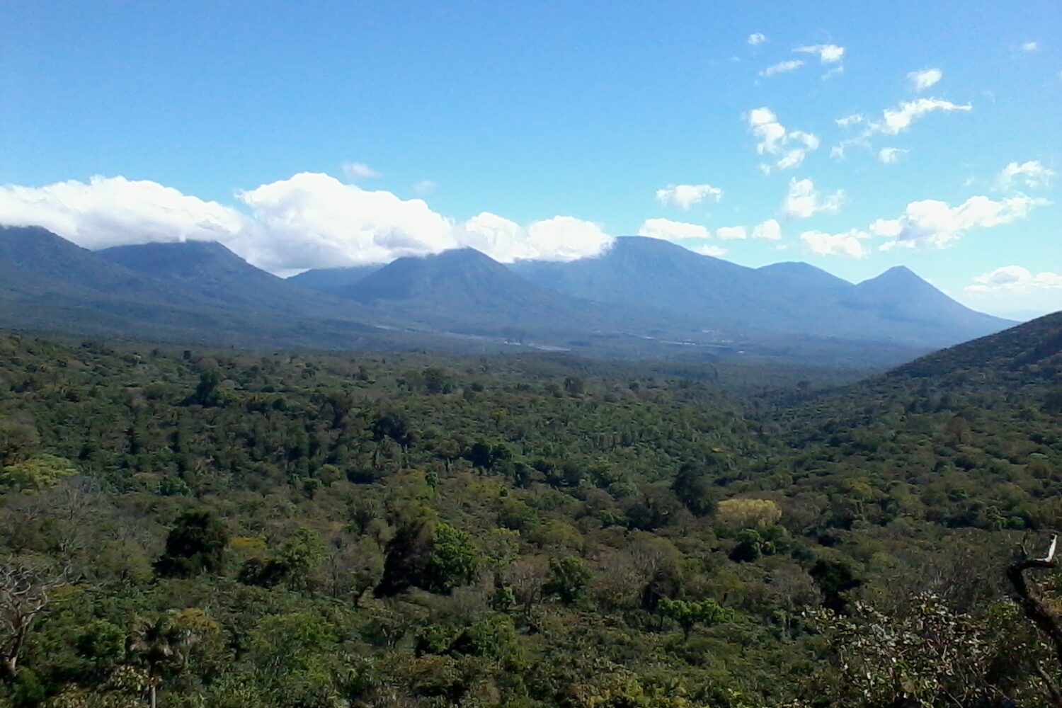 Mountain landscape of the Apaneca range, El Salvador