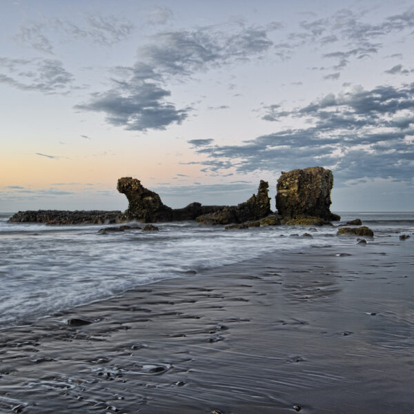 The famous rock of El Tunco beach, La Libertad