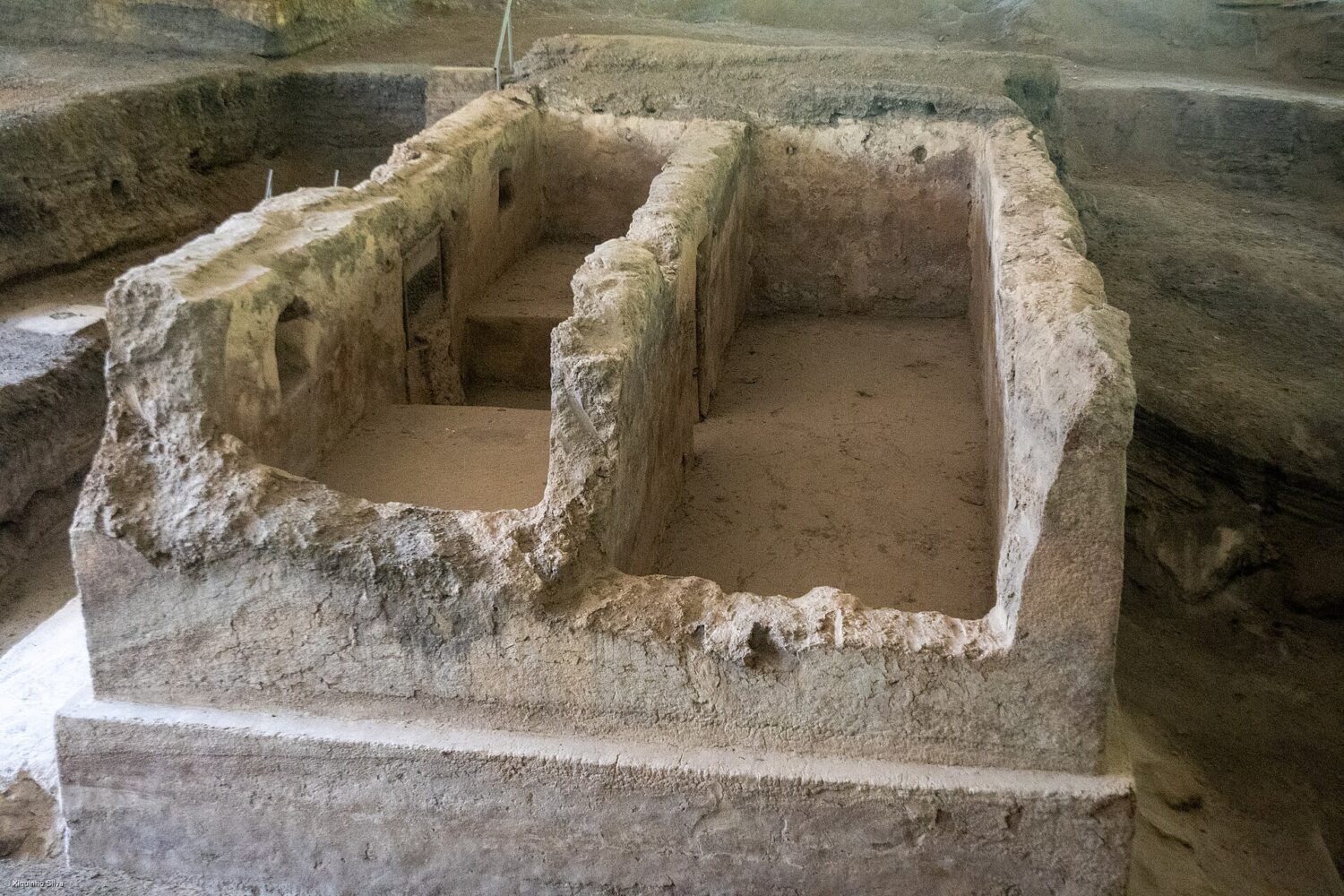 Adobe structure preserved under volcanic ash at Joya de Cerén Adobe structure preserved under volcanic ash at Joya de Cerén