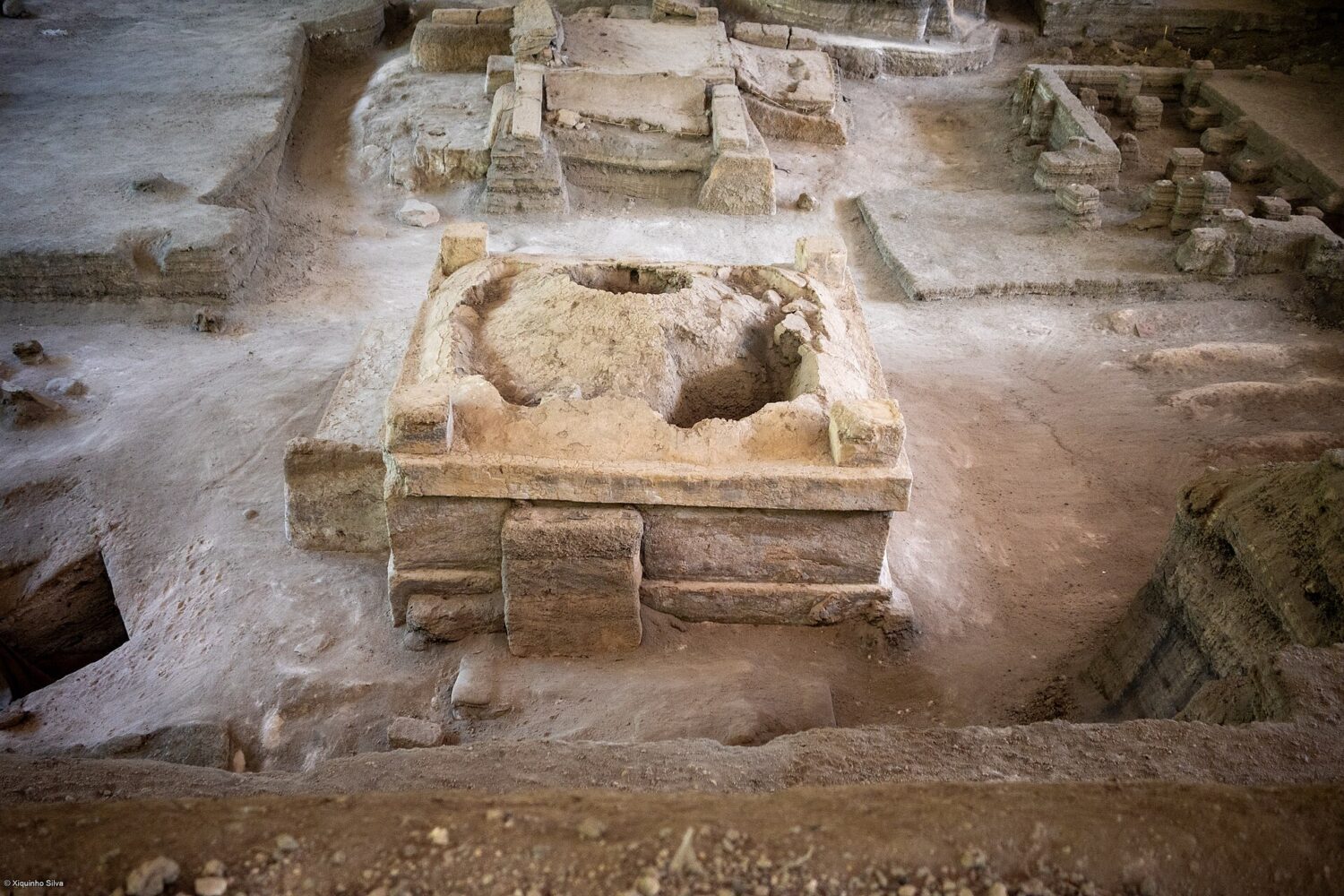 Excavated Maya houses at Joya de Cerén UNESCO site Excavated Maya houses at Joya de Cerén UNESCO site