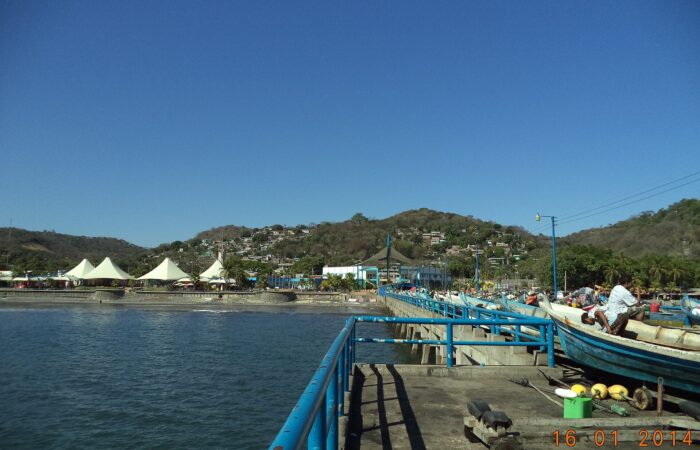 Seafront promenade and pier of Puerto de La Libertad