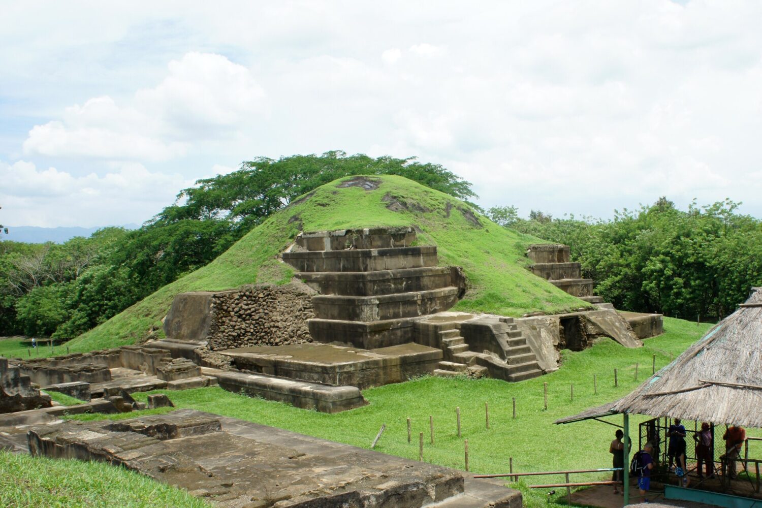 Pyramid of the Acropolis at San Andrés archaeological park Pyramid of the Acropolis at San Andrés archaeological park