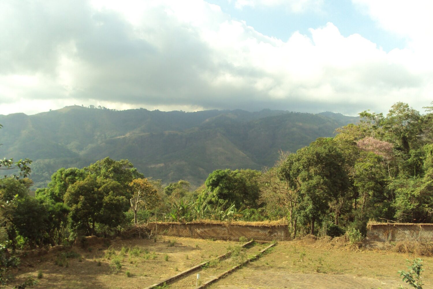 Green hills of the Tamanique–Comasagua mountain range